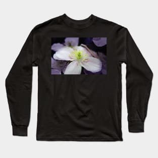 Pink Clematis flower Long Sleeve T-Shirt